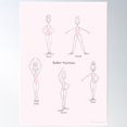 thumbnail image 1 of Dance Education Ballet Facings Poster Wall Art, Modern Wall Decor For Living Room Bedroom, 8x12 UNFRAMED, 1 of 3