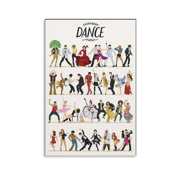 Dance Everybody Dance Now Dancer Gift Decorative Painting Canvas Wall-Art Living Room Posters Bedroom Painting