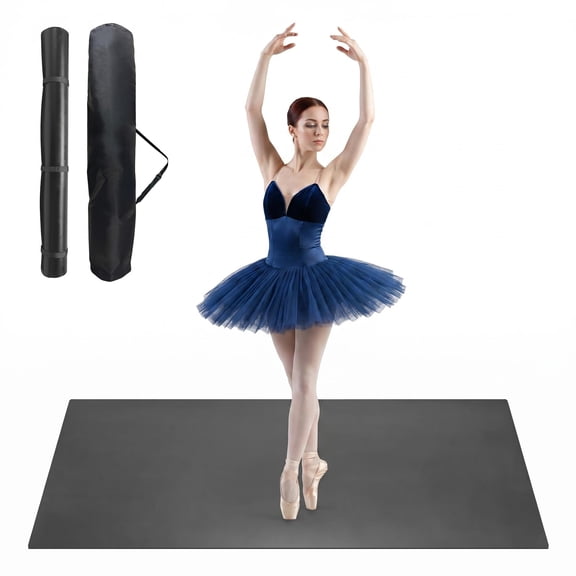 Dance Floor Mat 6x4 Ft Non-Slip PVC Surface for Ballet Jazz Fitness Portable