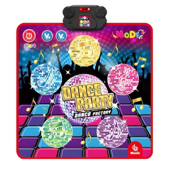 Dance Floor Mat for Interactive Rhythm Dance Mat Featuring Various Music Track and Sensory Motor Skill Development
