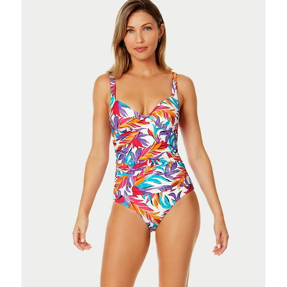 Anne Cole womens Underwire Surplice Triangle One-Piece, 14