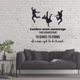 thumbnail image 1 of Dance Forms Ballet Ballerina Motivation Quote Wall Sticker Art Decal for Girls Boys Room Bedroom Outdoor Sports Garage House Fun Home Decor Stickers Wall Art Vinyl Decoration Size (40x40 inch), 1 of 3