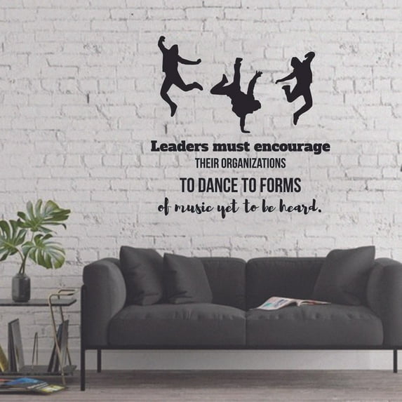 Dance Forms Ballet Ballerina Motivation Quote Wall Sticker Art Decal for Girls Boys Room Bedroom Outdoor Sports Garage House Fun Home Decor Stickers Wall Art Vinyl Decoration Size (40x40 inch)
