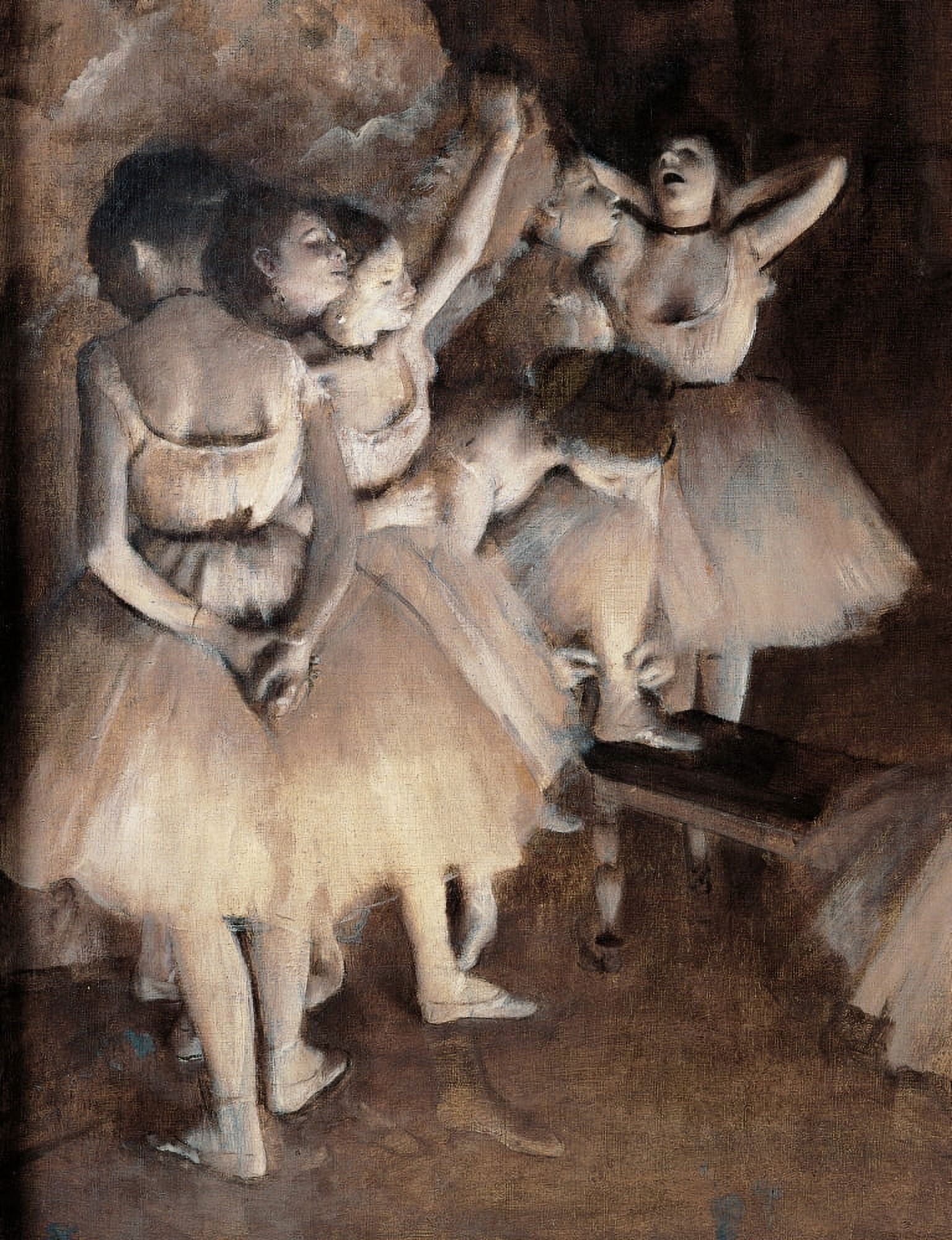 Dance Foyer At Opra (Paris) Canvas Art - (18 x 24)