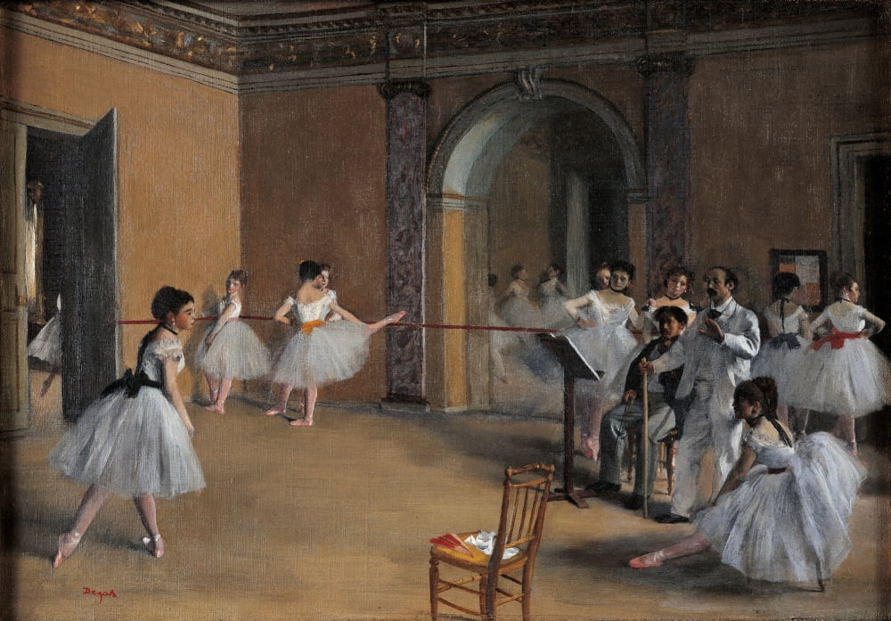 Dance Foyer At The Opera Canvas Art - (24 x 18)