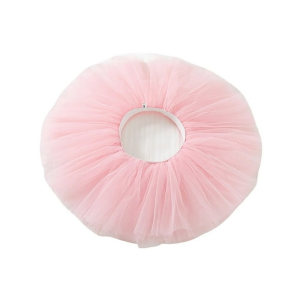 Dance Gauze Skirt Girls Tutu Skirt White Pink Skirt Girl Four-layer Tutu Dance Skirt