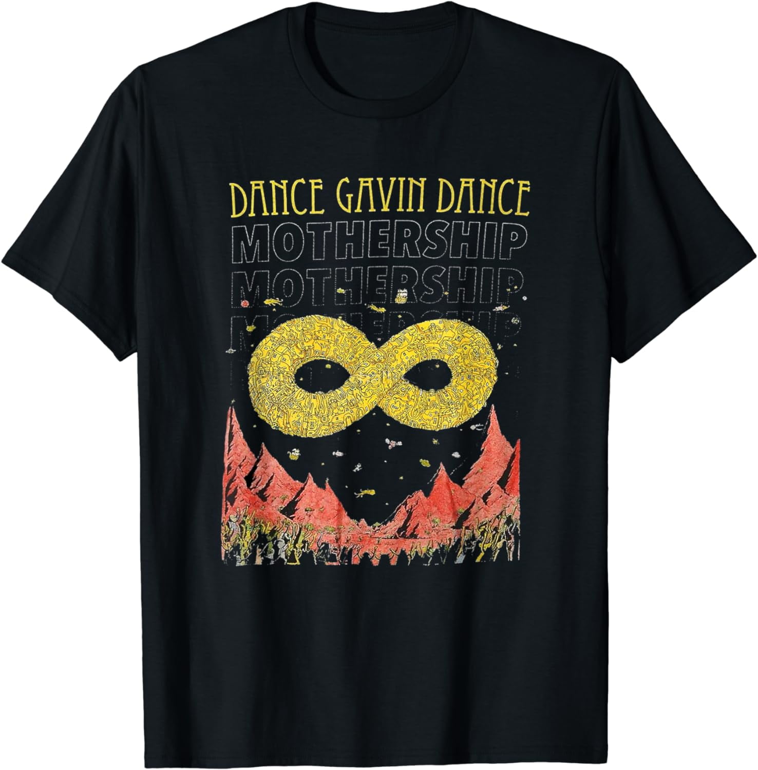 Dance Gavin Dance Mothership Graphic Design T-Shirt Dance Gavin Dance Mothership Graphic Design T-Shirt