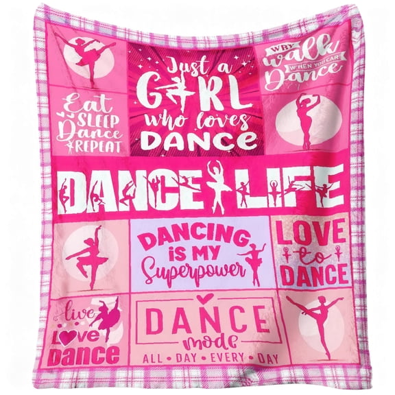 Dance Gifts for Girls, Dance Recital Gifts for Girls Throw Blanket, Dancer Gifts for Teen, Ballet Gifts, Best Presents for Dancers