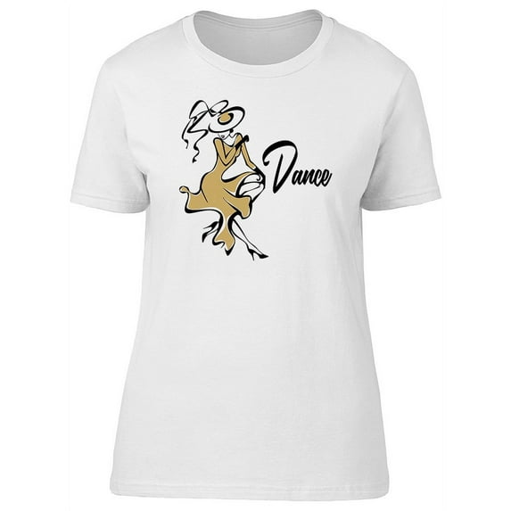Dance Gold Dress Girl T-Shirt Women -Image by Shutterstock, Female Large