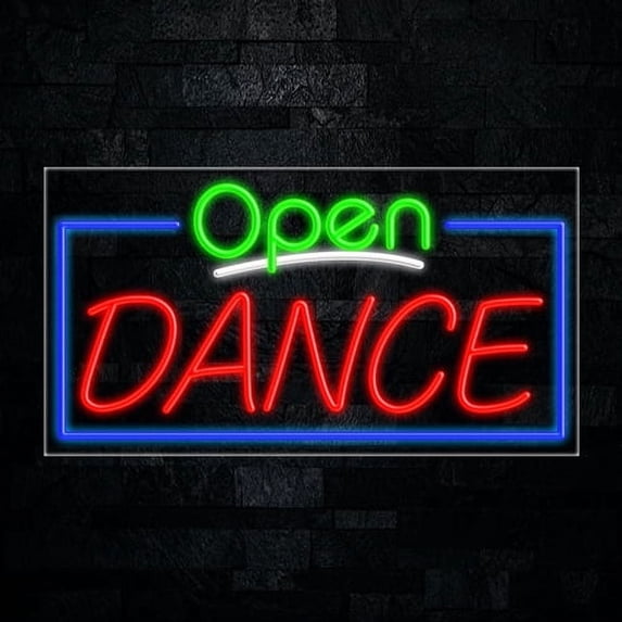 Dance LED Neon Sign 33"L x 18"H #35680