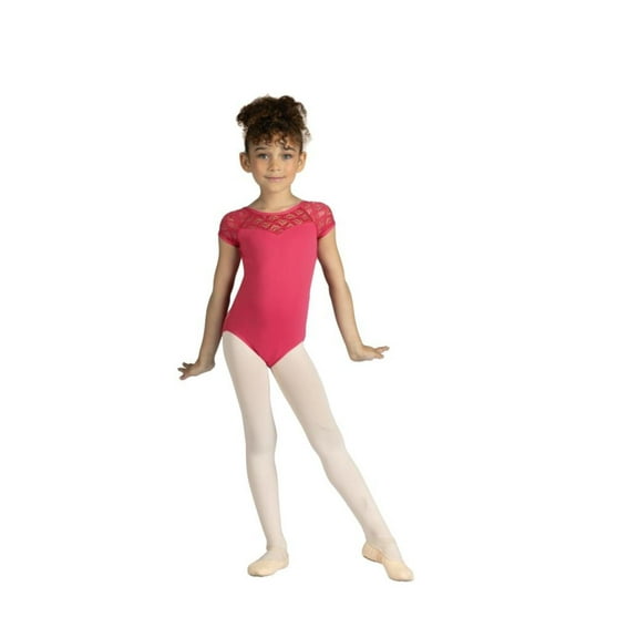 Dance Leotard Danz N Motion 23107C Big Kid Spandex-Lace Ballet Jazz Tap Modern Contemporary