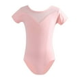thumbnail image 1 of Dance Leotard for Girls Gymnastics Ballet Bodysuit for Kids Light Pink 5-6 Years, 1 of 2