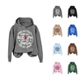 thumbnail image 1 of Dance Like Like Rudolph Santa Love Jesus Hoodies for Women Christmas Christian Hooded Sweatshirt, 1 of 4