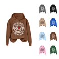 thumbnail image 1 of Dance Like Like Rudolph Santa Love Jesus Hoodies for Women Christmas Christian Hooded Sweatshirt, 1 of 4