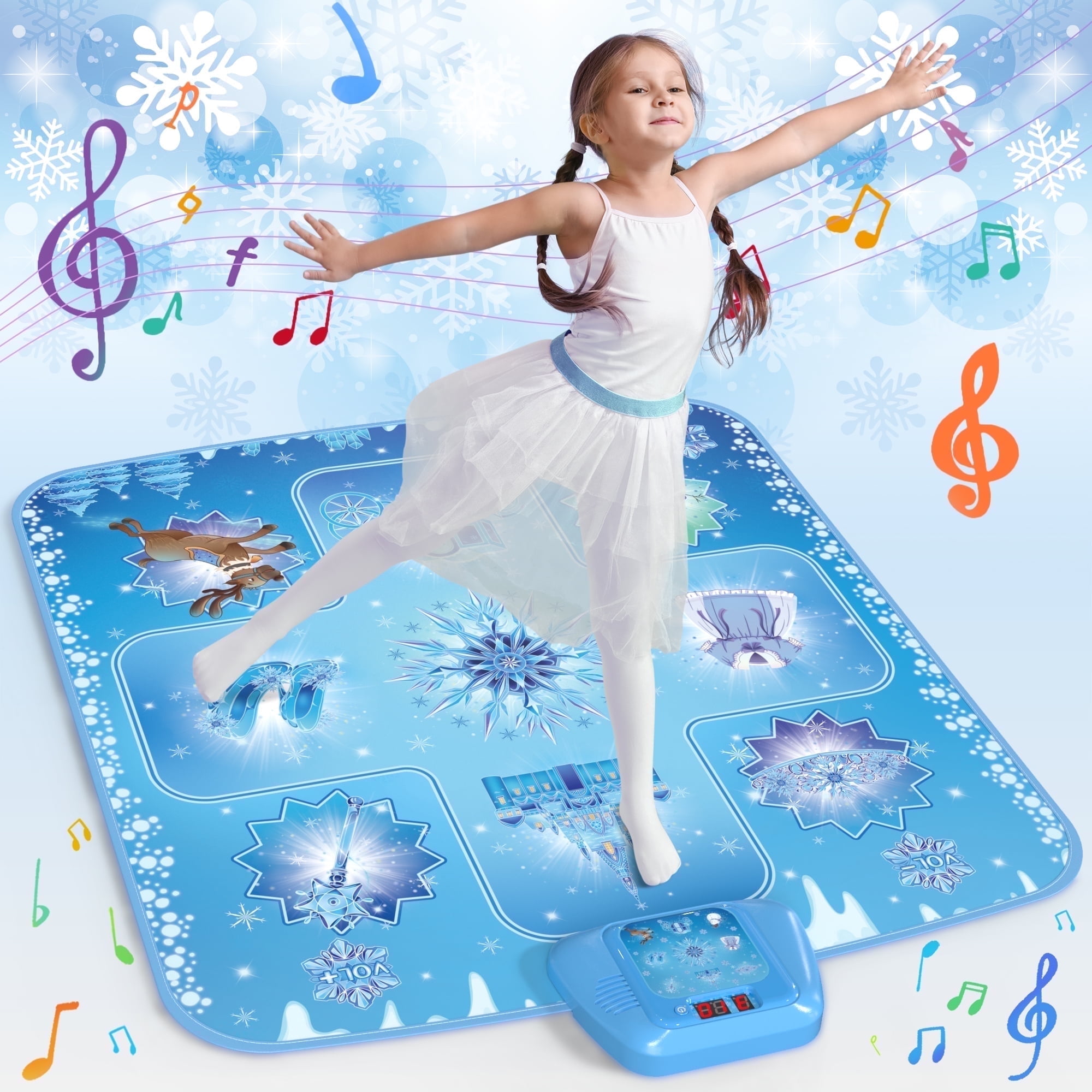 PERRYHOME Dance Mat - Frozen Toys for Girls Electronic Dance Pad
