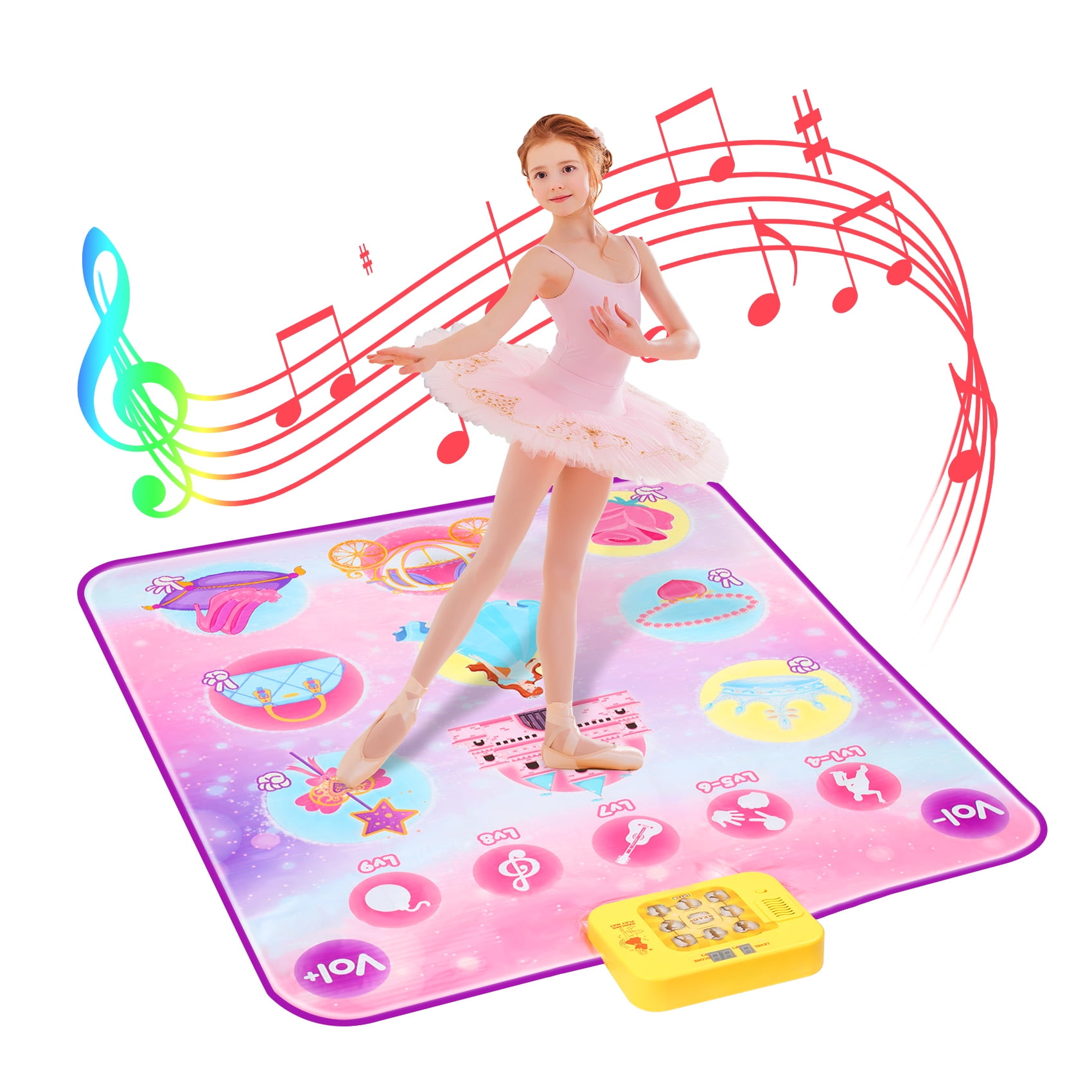 Dance Mat for Girls, Crislove Electronic Music Dance Pad with 9