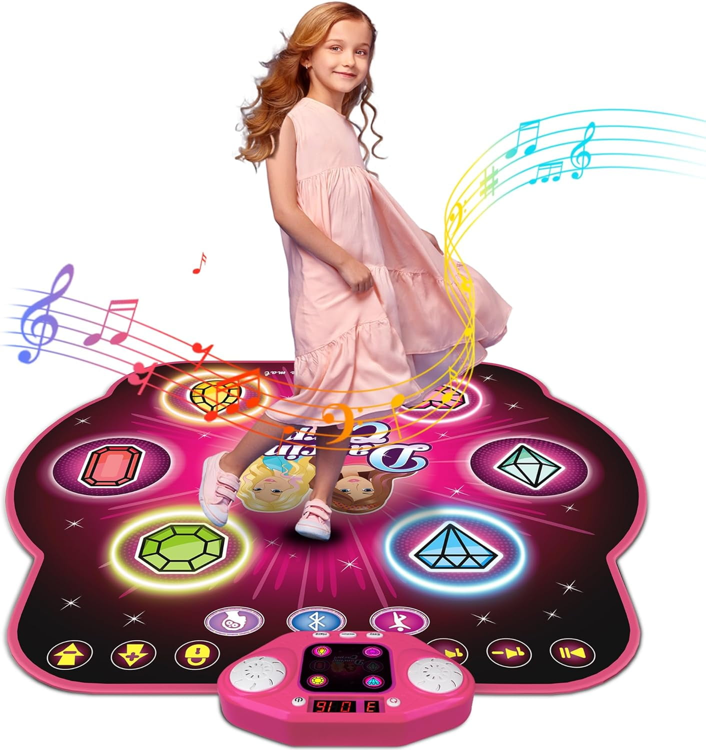 Dance Mat Toys for 312 Year Old Kids, 6 Button Lightup Dancing Mat 27