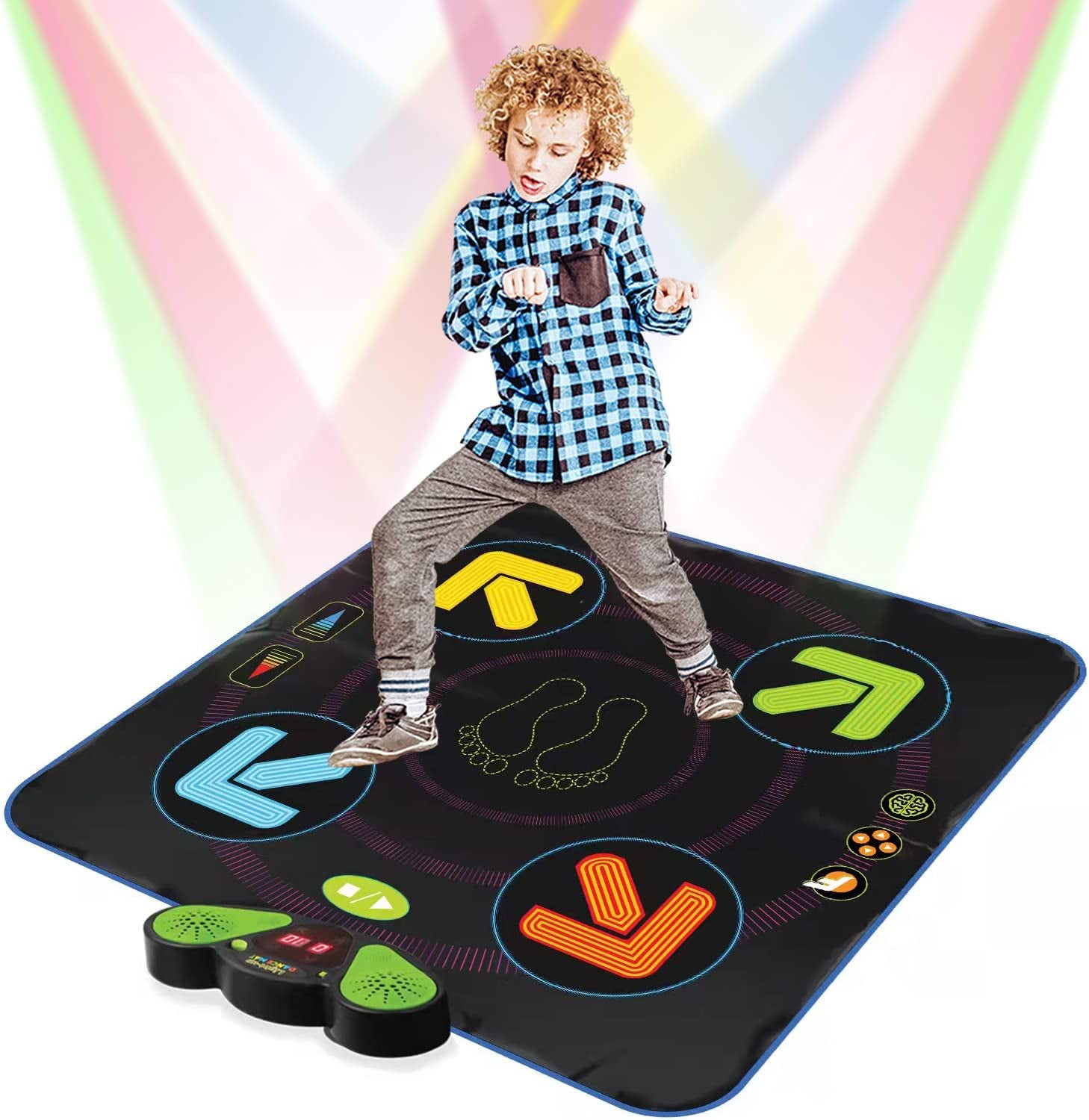 Dance Mat Toys for Girls Boys, Music Dance Pad with 4 Game Modes, 99