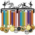 thumbnail image 1 of Dance Medal Holder Display Hanger Rack Black Iron Wall Mounted Hooks, 1 of 9