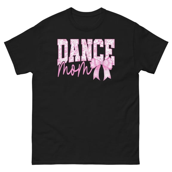 Dance Mom T-shirt, Dance Mom Gift, Dance Lover Tee, Ballet Mom Shirt (Black, L)
