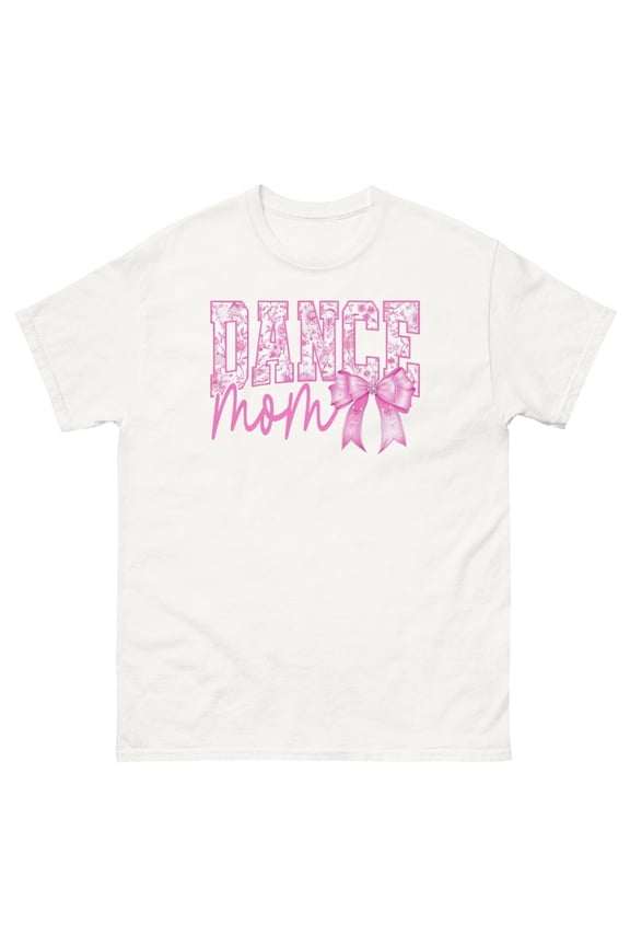 Dance Mom T-shirt, Dance Mom Gift, Dance Lover Tee, Ballet Mom Shirt (White, XL)