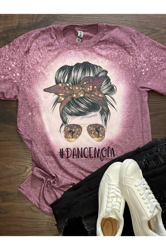 Dance Mom maroon black grey Tee