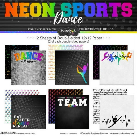 Dance Neon Paper Pack