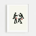thumbnail image 1 of Dance No.3 - Zürich Zurich Switzerland Illustration Abstract Minimalist Humor Geometric Pop Art Modern Art Line Art White Framed Wall Art Print 20 x 30 inches, 1 of 3
