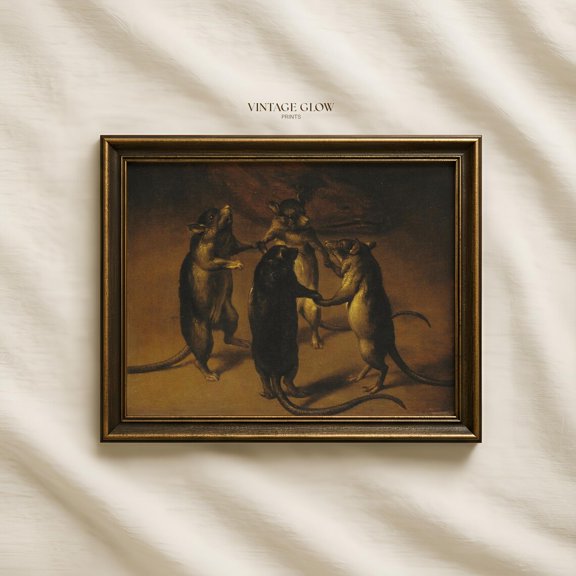 Dance Of The Rats Renaissance Animal Decor Wall Art
