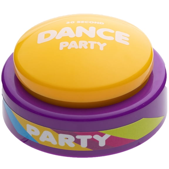 30 Second Dance Party: The Button - Volume 2 - Lights-Up Up To the Music Beat, Plays 5 Songs, DJ Party Break, Gag Gift, Novelty Office Toy, Family Fun