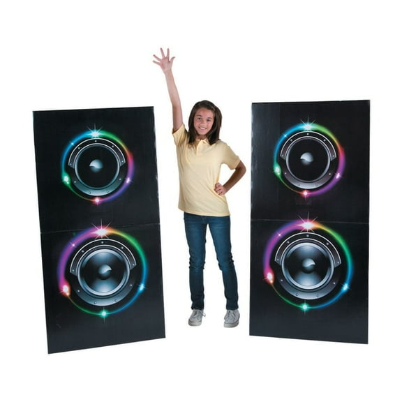 Dance Party Speaker Stand Ups - Party Decor - 2 Pieces