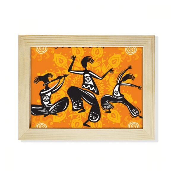 Dance People Mexico Totems Mexican Desktop Photo Frame Picture Art Decoration Painting 6x8 inch