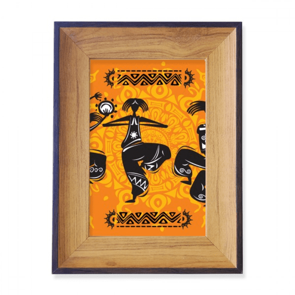 Dance People Mexico Totems Mexican Flute Photo Frame Exhibition Display Art Desktop Painting