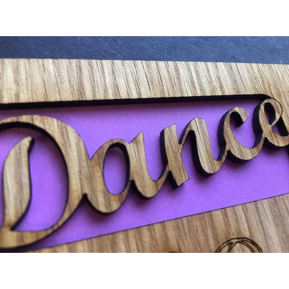 Dance Picture Frame (11x14 Layout G, Whitewash)