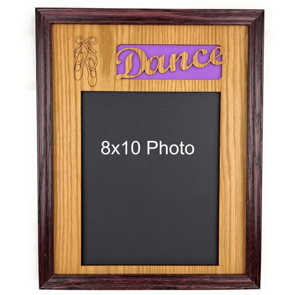 Dance Picture Frame (11x14 Layout K, Cherry)