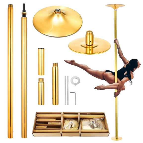 Dance Pole Removable 45mm Static Dancing Pole Heavy-Duty Steel Pole Dancing Pole, Adjustable Height Professional Grade Excellent for Home Exercise Club Gym