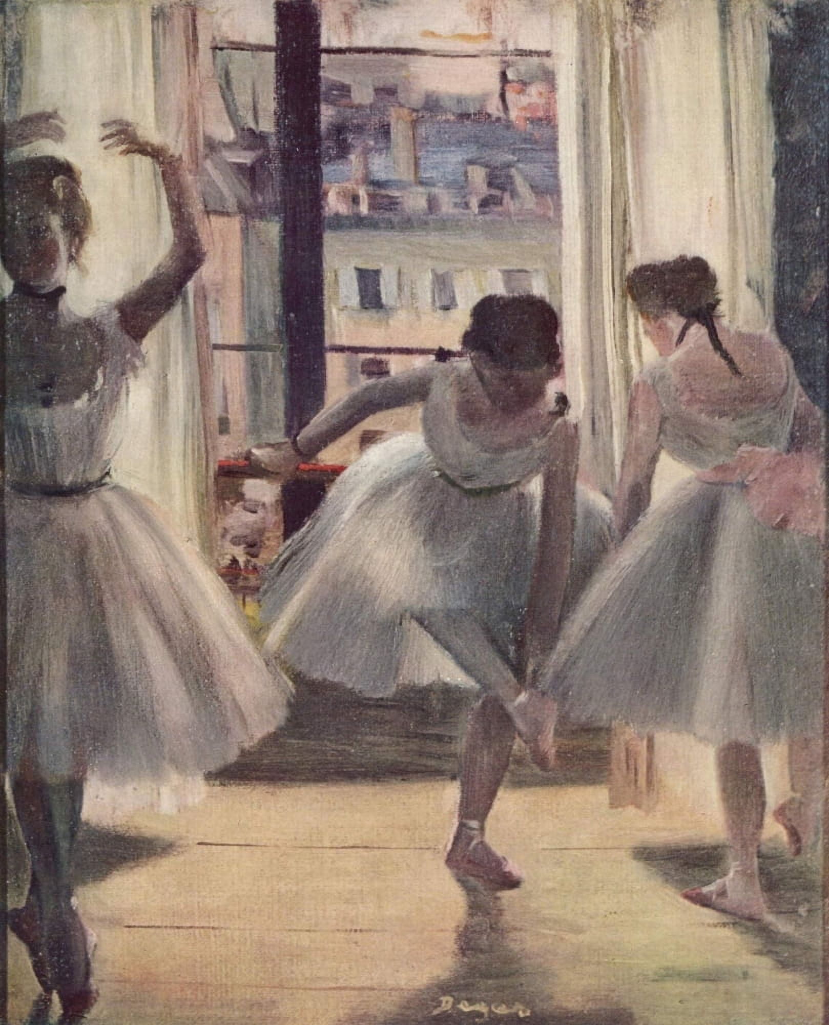 Dance Rehearsal Canvas Art - Edgar Degas (24 x 36)
