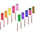 Dance Ribbon Streamer, 10 Pack 4m Rhythmic Gymnastic Silk Ribbons Wands Rods For Kids Artistic