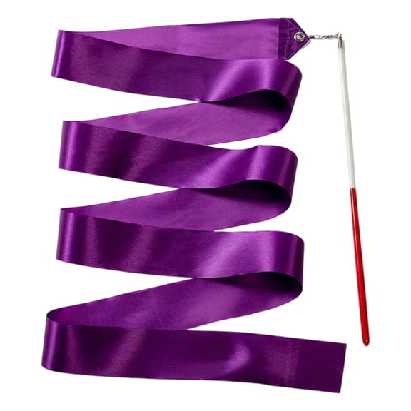 Dance Ribbons Rainbow Streamers Rhythmic Gymnastics Ribbon Baton Twirling Wands on Sticks for Kids Artistic Dancing