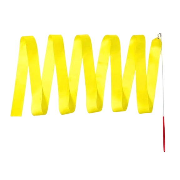 Dance Ribbons Rainbow Streamers Rhythmic Gymnastics Ribbon Baton Twirling Wands on Sticks for Kids Artistic Dancing