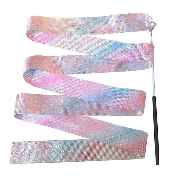 Dance Ribbons Streamers, 13Ft Kids' Gymnastics Ribbon Wands, Rhythm Sticks for Talent shows, Artistic Dancing, Baton Twirling,