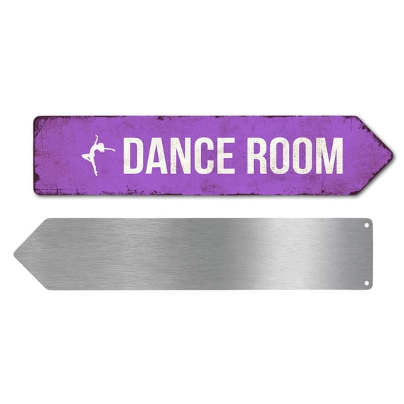 Dance Room Metal Sign by DC | Arrow Metal Directional Signage for ...