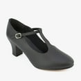 thumbnail image 1 of Dance Shoes Character Jazz 2" Heel T-Strap So Danca CH54 Black 9.5W Adult, 1 of 3