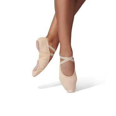 Dance  Shoes Danz N Motion Ballet 2.5 Big Kid Full Sole Lyrical Canvas Leather L