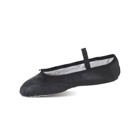 Dance Shoes Danz N Motion Ballet 8.5 Adult Black Full Sole Classical Leather Le