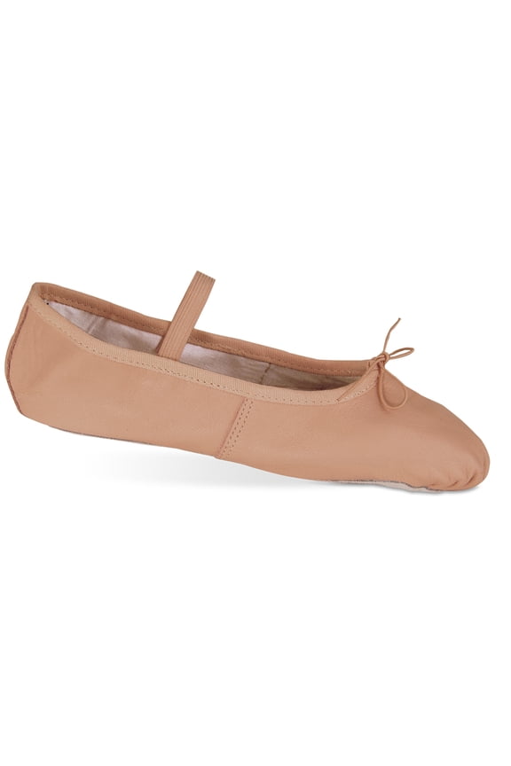 Dance Shoes Danz N Motion Ballet 8.5 Adult Pink Full Sole Classical Leather Lea