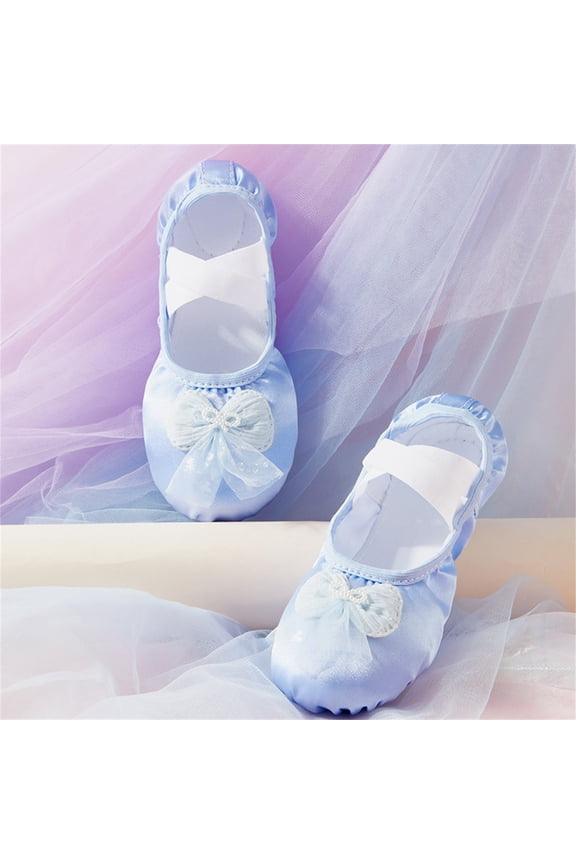 Dance Shoes For Children With Soft Soles Girls' Practice Shoes Chinese Dance Girls Princesses Satin Body Training Dance Shoes boys dress shoes