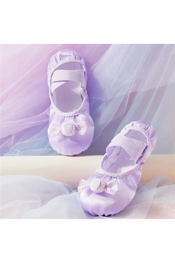 Dance Shoes For Children With Soft Soles Girls' Practice Shoes Chinese Dance Girls Princesses Satin Body Training Dance Shoes boys girls shoes