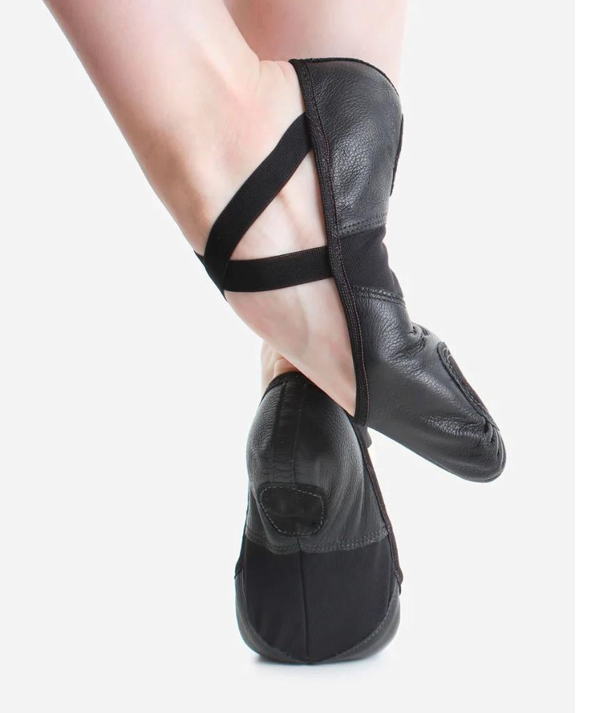 Dance Shoes So Danca Ballet 11.5 Black Full Sole Lyrical Leather ...