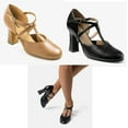thumbnail image 1 of Dance  Shoes So Danca Ballroom 4.5 Adult Black Latin Leather Latin Closed Toe Sa, 1 of 4